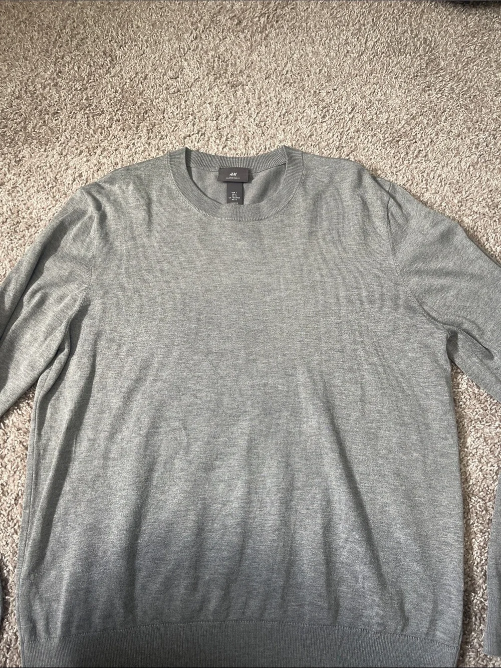 H&M Men's Crewneck Sweater - Heather Gray